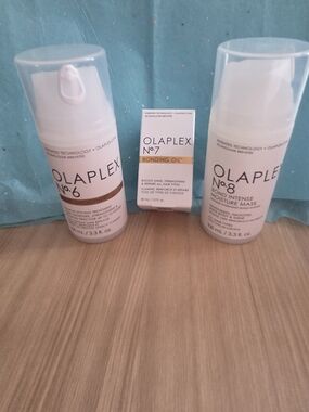 NEW OLAPLEX No. 6 No. 7 No. 8 Hair Repair Bundle Full Size Bond Smoother OilMask